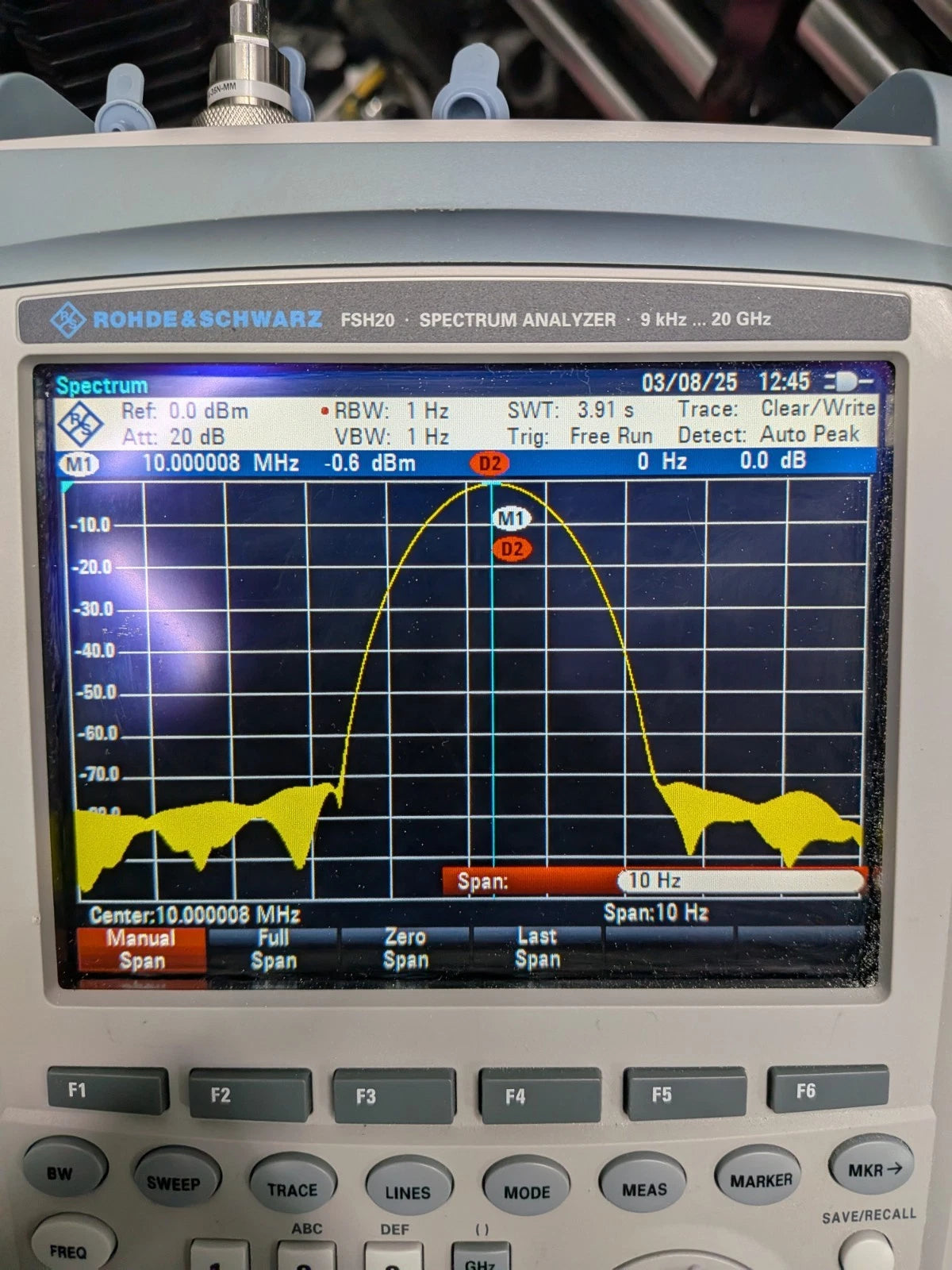 🔥Rohde & Schwarz R S Fsh20 K17 Handheld Spectrum Analyzer /Meter+Sensor !Cal'd!