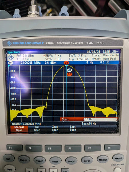 🔥Rohde & Schwarz R S Fsh20 K17 Handheld Spectrum Analyzer /Meter+Sensor !Cal'd!