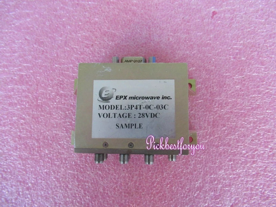 EPX 3P4T-0C-03C 28V DC-18GHz SP8T RF microwave coaxial matrix switch