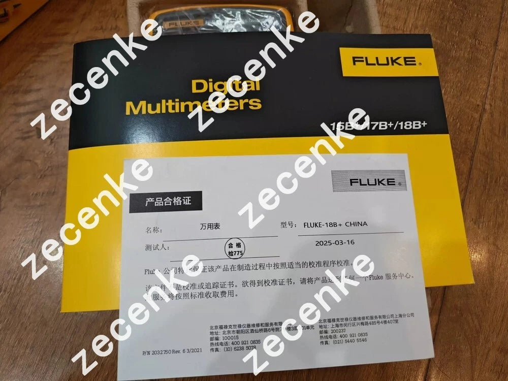 Fluke 18B+ Multimeter 1000V ADCVoltmeter Ammeter Auto/ManualRange LED Test/##dmm