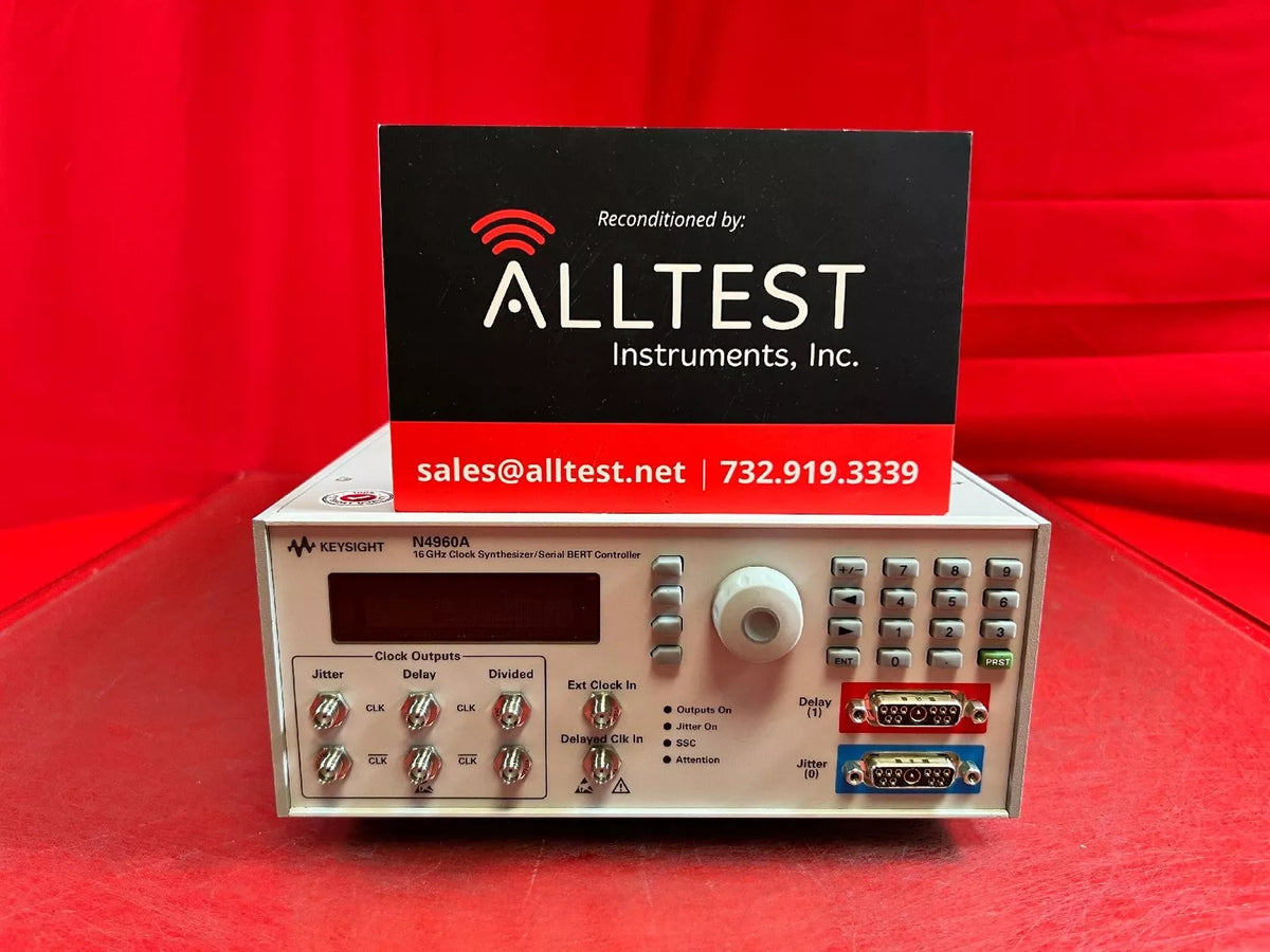 Agilent/Keysight N4960A Opt. CJ1 Serial BERT Clock Source / Controller