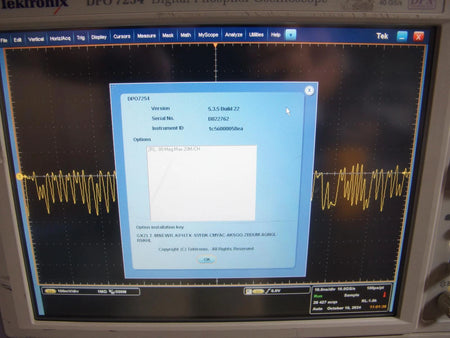 Tektronix DPO7254 Digital Phosphor Oscilloscope 2.5GHz, 40Gs/s AS-IS