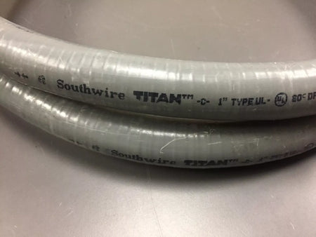 Southwire 1 Liquidtight Flexible Metallic Titan Steel Conduit Type UL Gray 8ft
