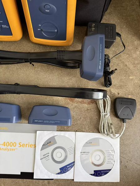 Fluke Networks DSP4300 Cable Analyzer Kit with Accessories (Tested)