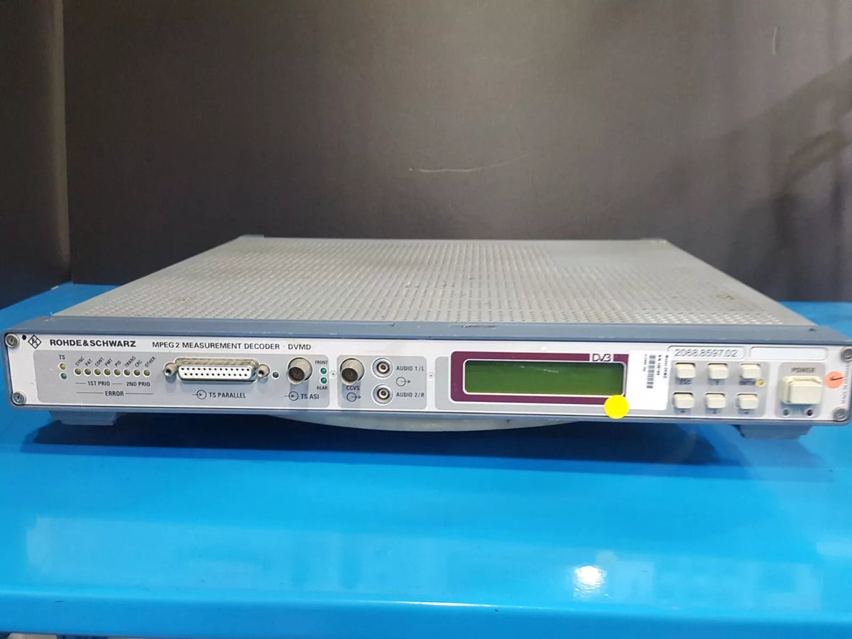R&S DVMD MPEG2 Measurement Decoder (0163)