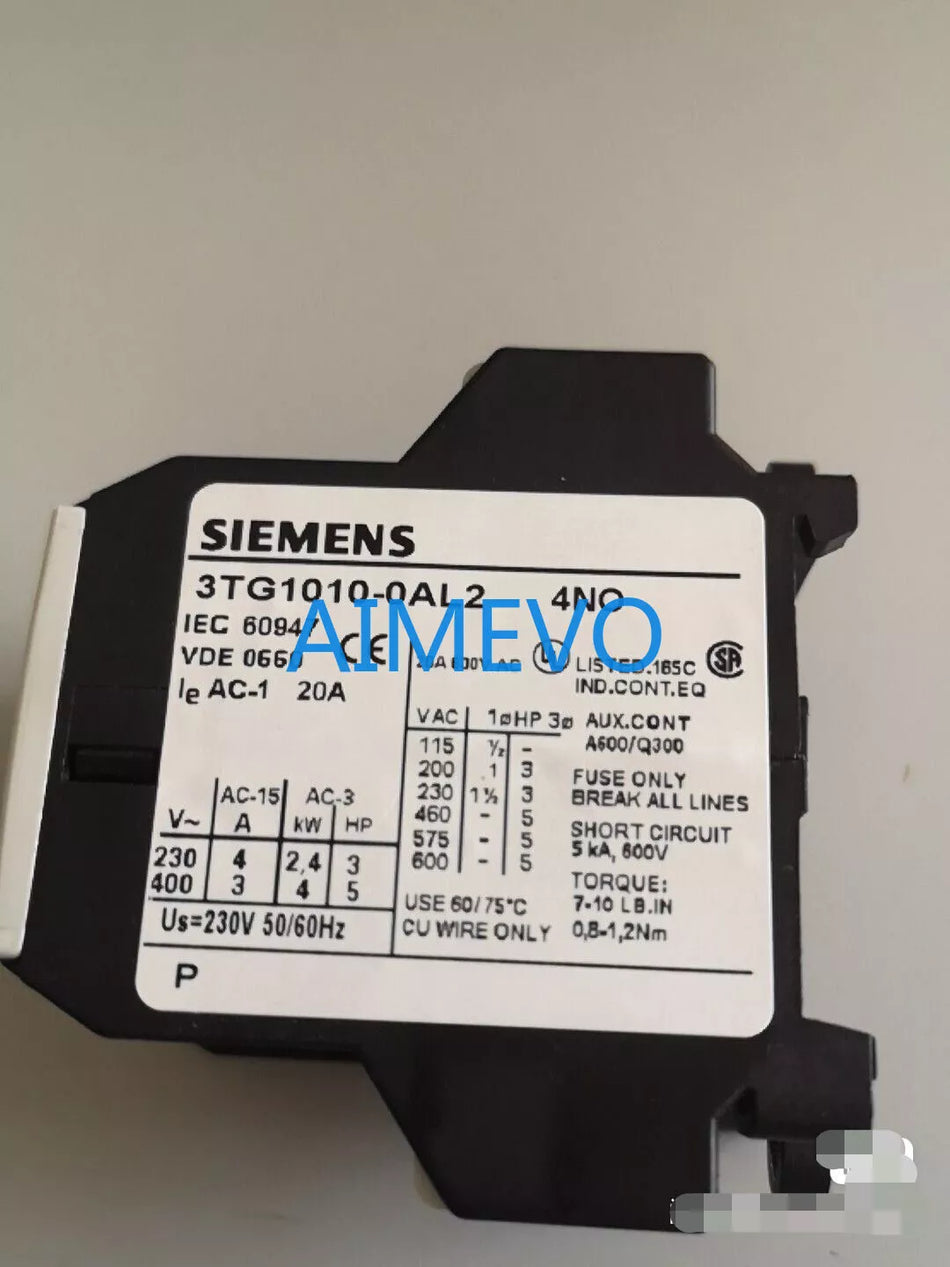 Siemens 3TG1010-0AL2, 3TG1010, 3TG NEW no original box