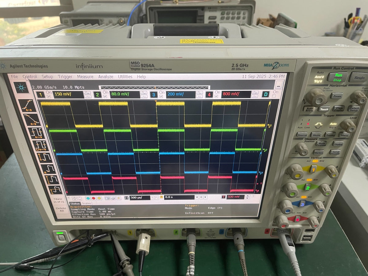 Agilent Infiniium MSO9254A Mixed Signal Oscilloscope 2.5 GHz, 20 GSa/s _0107