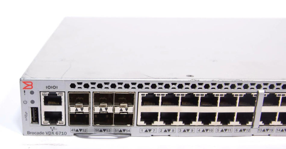 Brocade BR-VDX6710-54-F 48P GbE, 6P SFP+ with 2x XBR-250WPSAC-F