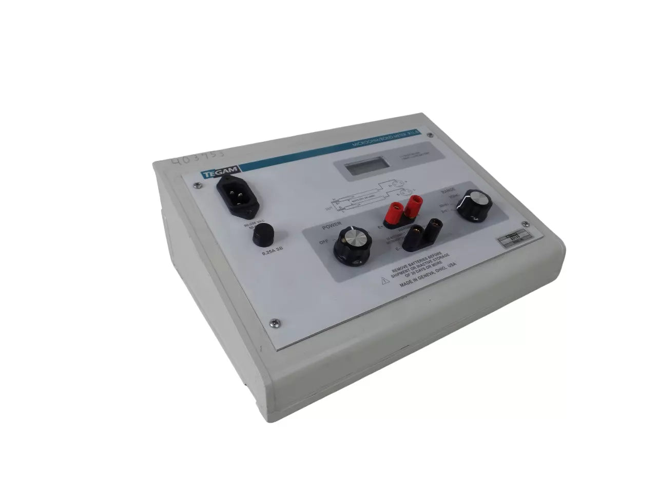 TEGAM R1L-B Micro Ohm/Bond Meter - High Precision Instrument