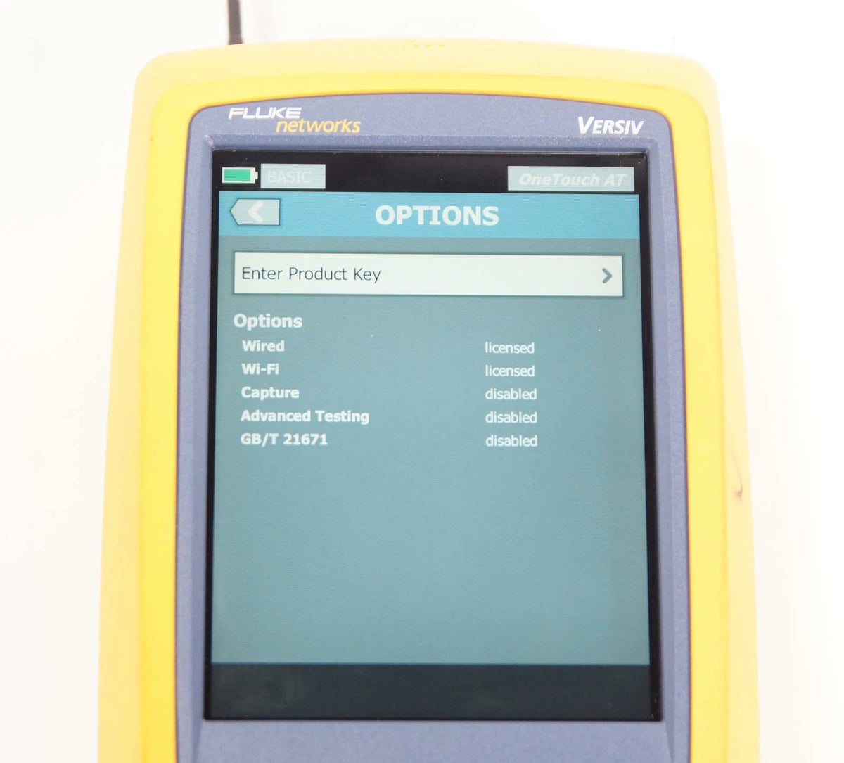 Fluke / NetScout OneTouch AT Versiv Dual Gigabit With Wi-Fi Network Tester