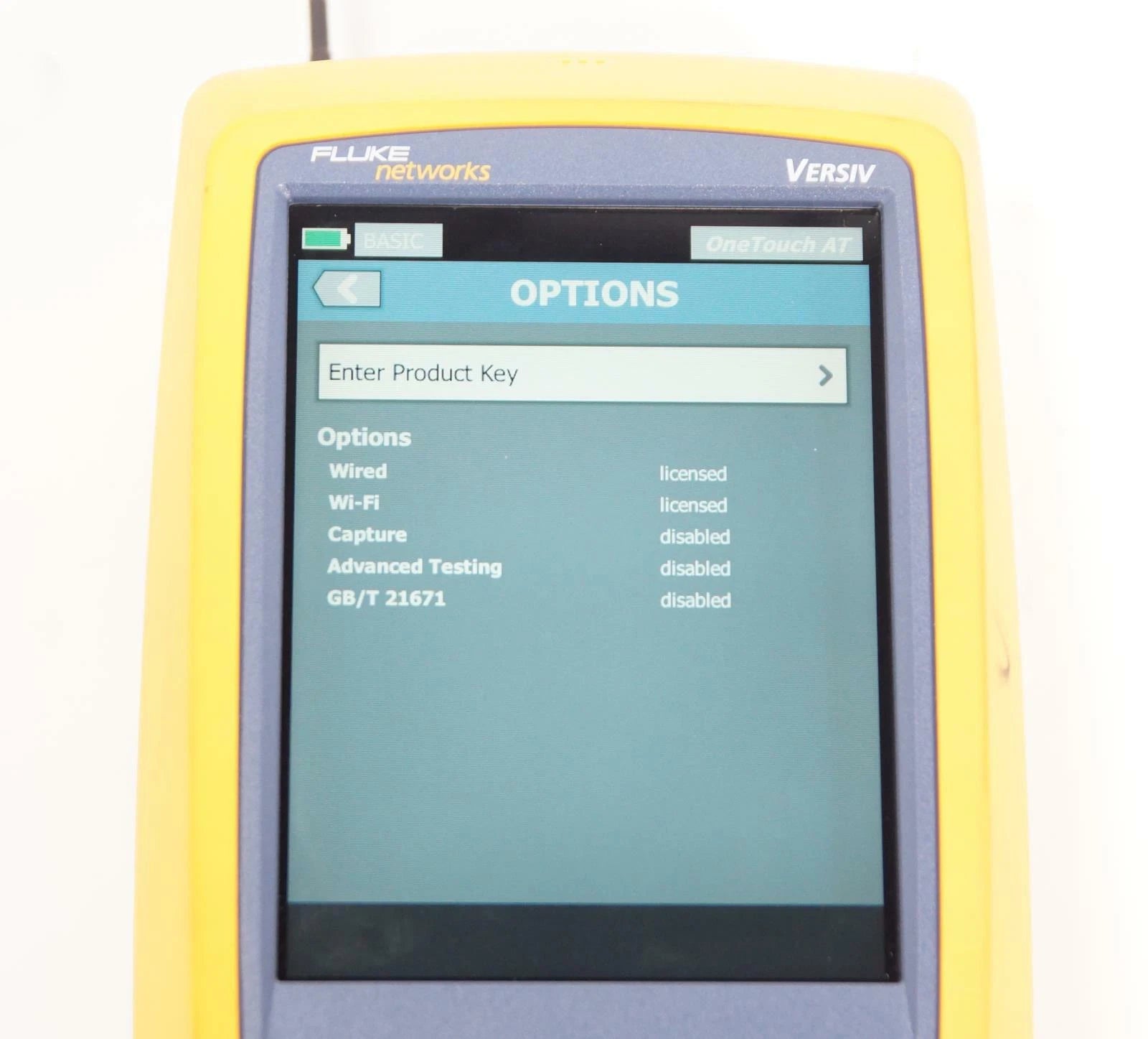 Fluke / NetScout OneTouch AT Versiv Dual Gigabit With Wi-Fi Network Tester