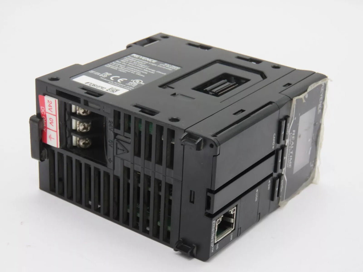Keyence KV-7500 Programmable Logic Controller CPU Module 24 VDC Power Voltage