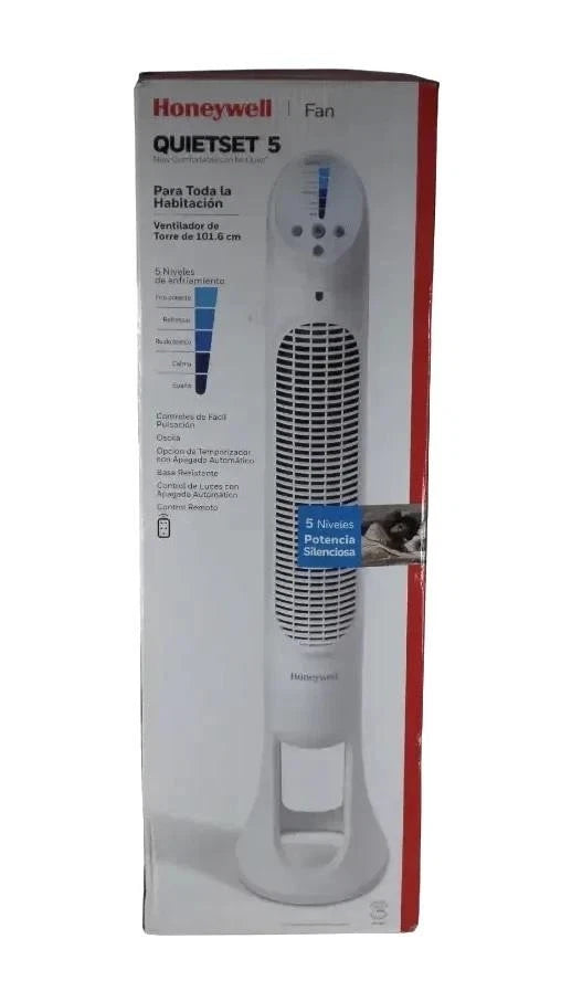 Honeywell QuietSet 5 Tower Fan / White -  (HYF260) - Free Shipping.