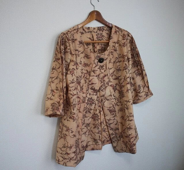 Japanese Kimono remake Beige Jacket