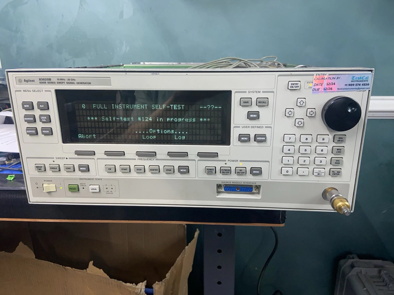HP Agilent 83620B 83630B Signal Generator/Sweeper Cal’d Opt 8