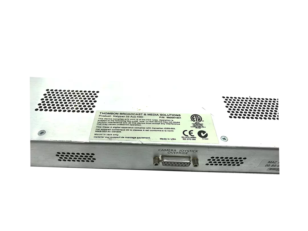 Grass Valley KAL-32AUX1 Kalypso 32 Aux KSD 1RU Remote Aux Panel PN:660001801