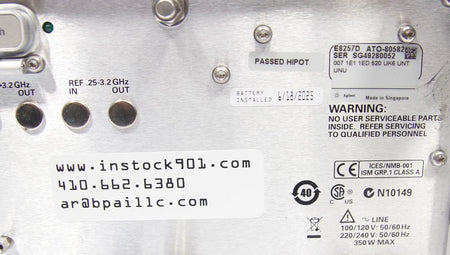 Agilent E8257D PSG 250kHz -20GHz Analog Signal Generator 007 1E1 1ED 520 UNT UNU