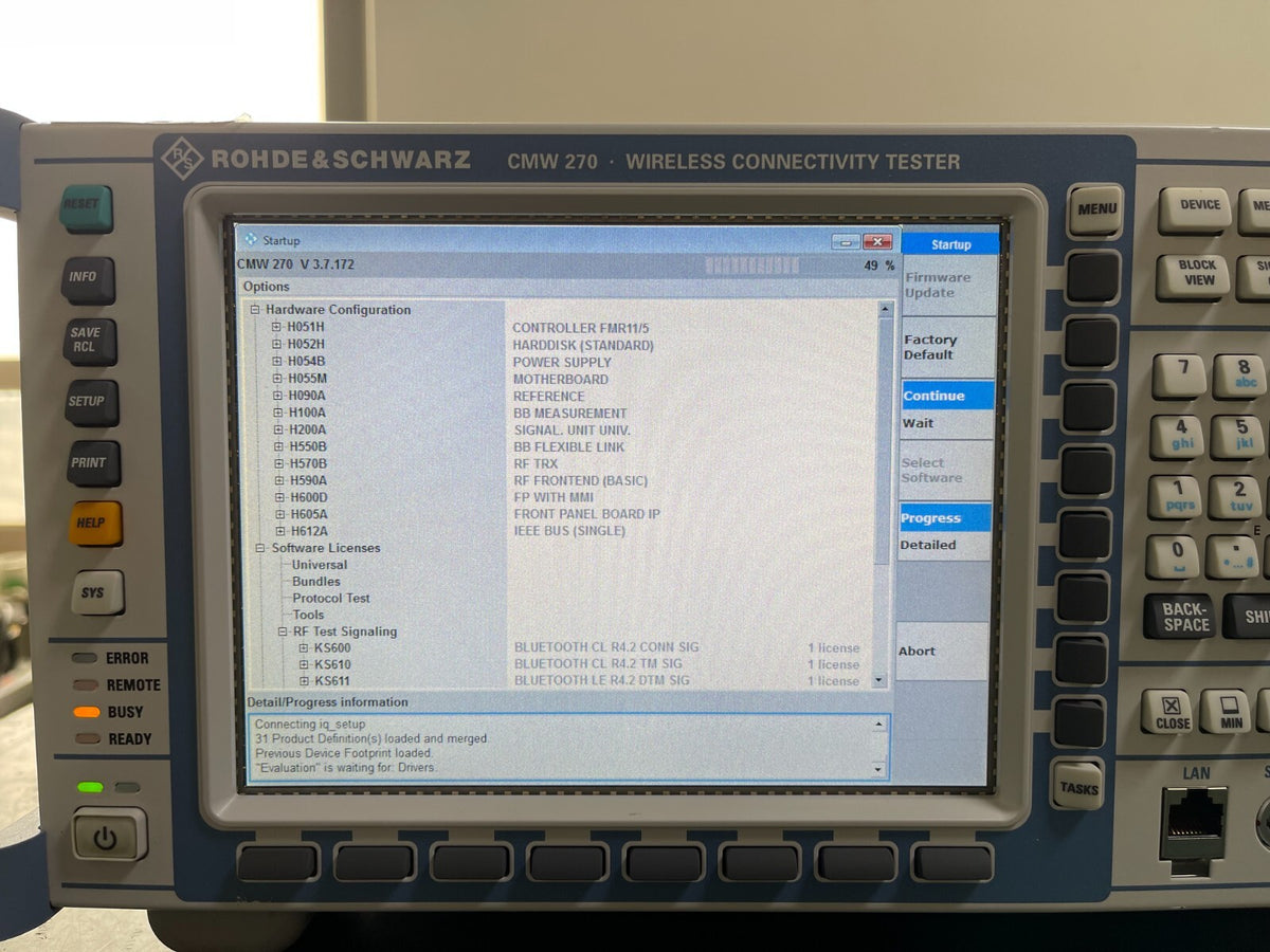 Rohde &amp; Schwarz CMW 270 Wireless Connectivity Tester for Bluetooth Test _0903