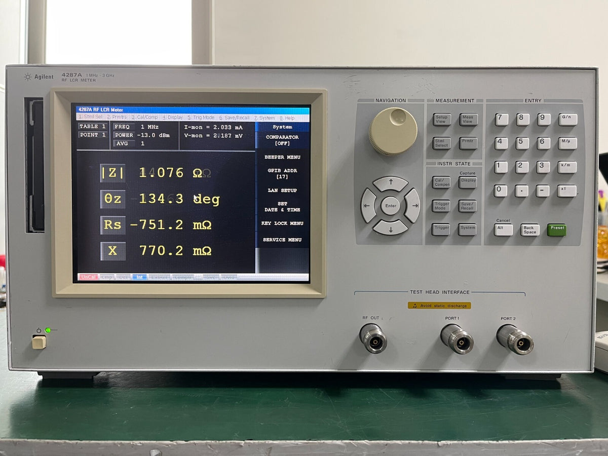 Agilent 4287A  1 MHz - 3 GHz RF LCR Meter w/ option 011 _0600