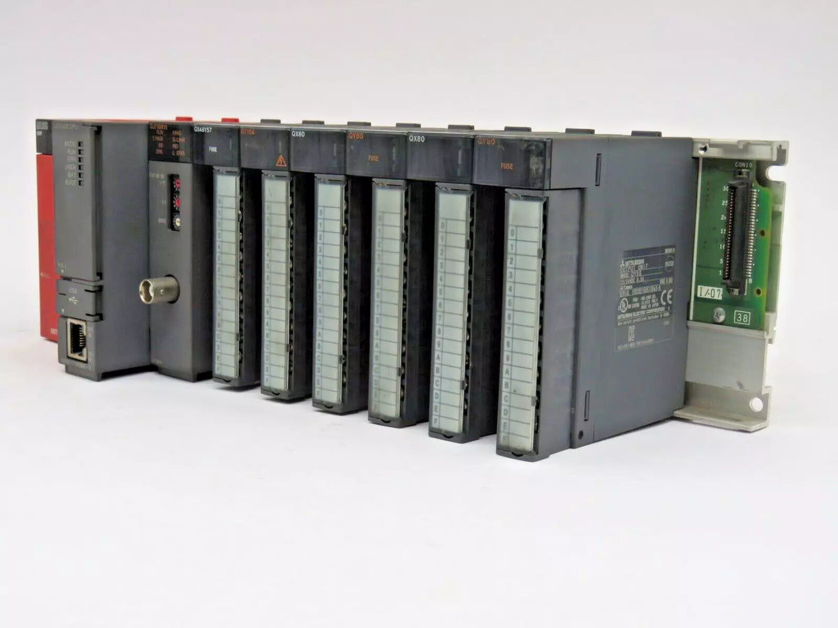 Mitsubishi Melsec-Q Series PLC CPU Full Pack Set Used & Tested