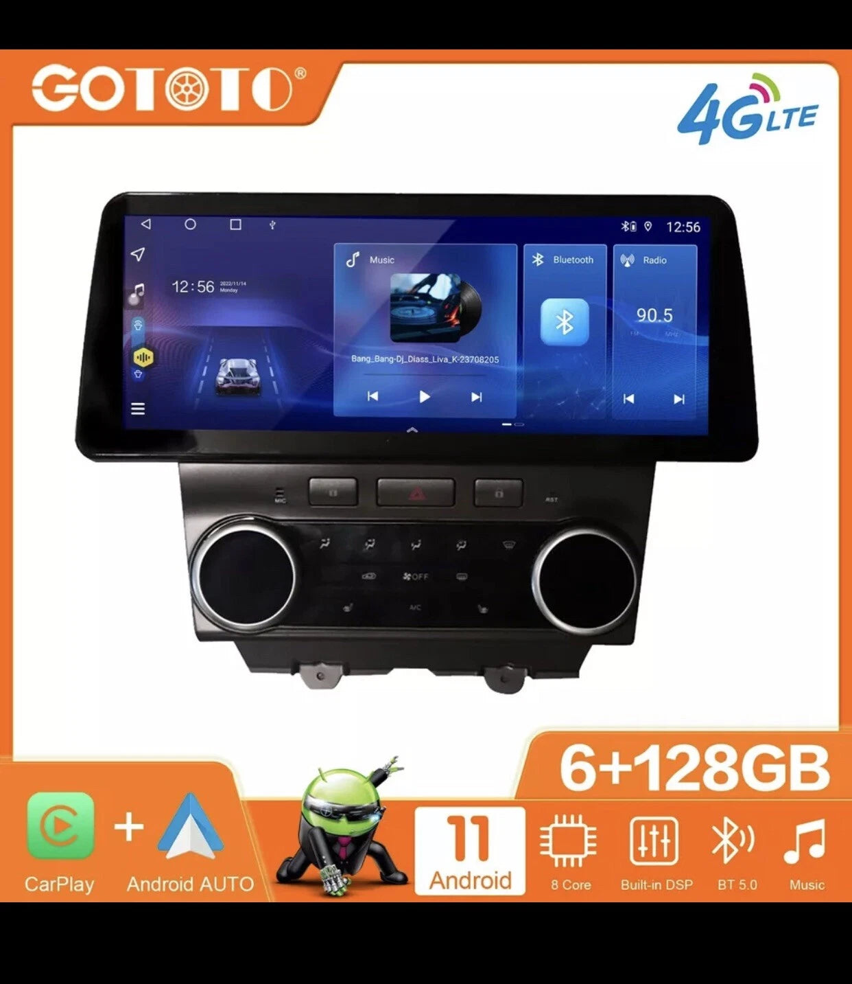 For Chevrolet Camaro 2010-2015 Android Car Radio 2Din Stereo Receiver GPS 128GB