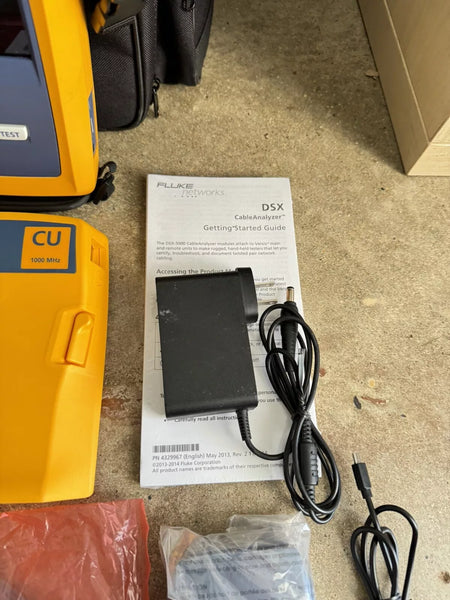 Fluke Networks DSX-5000 Versiv Cat6 Cable Certifier Tester Kit & FI-1000-Kit