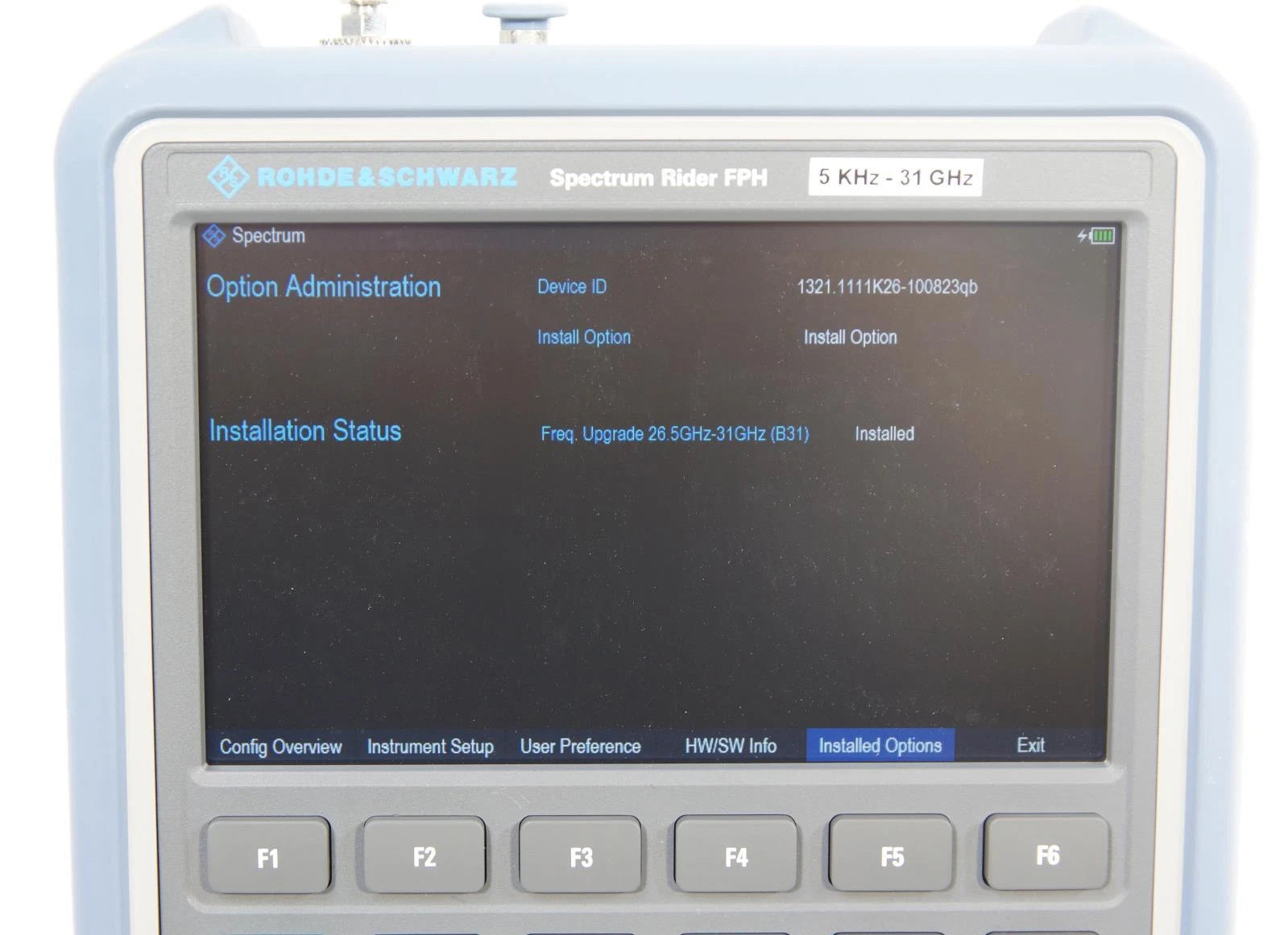 Rohde & Schwarz Spectrum Rider FPH 5kHz - 31GHz