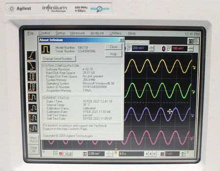 Agilent Infiniium 54831M 54831B 4CH 600Mhz 4GSa/s Digital Oscilloscope