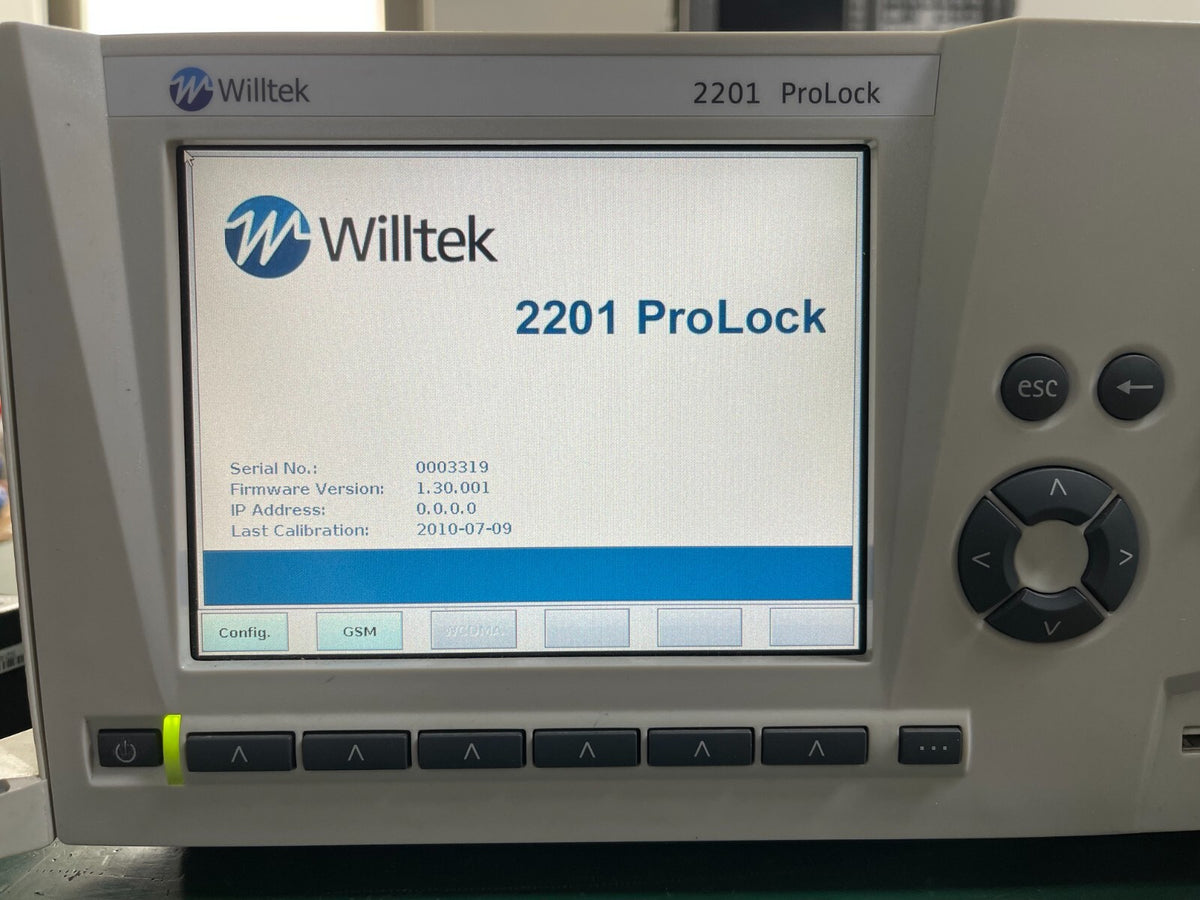 Willtek 2201 ProLock 2G test set - XG eqpt