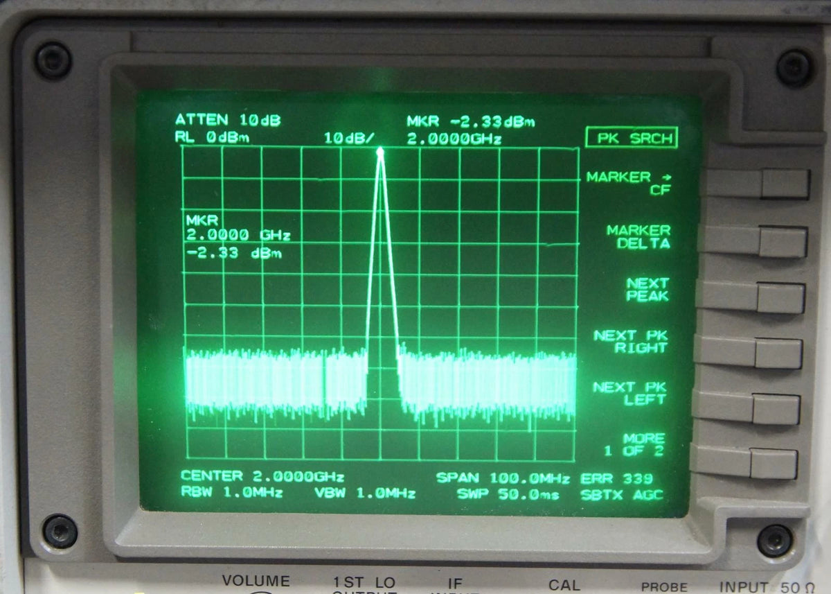 HP Agilent 8648B 9 kHz-2000 MHz Synthesized Signal Generator OPT 1EA