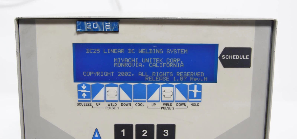 Miyachi Unitek Peco DC 25 Linear DC Welding System