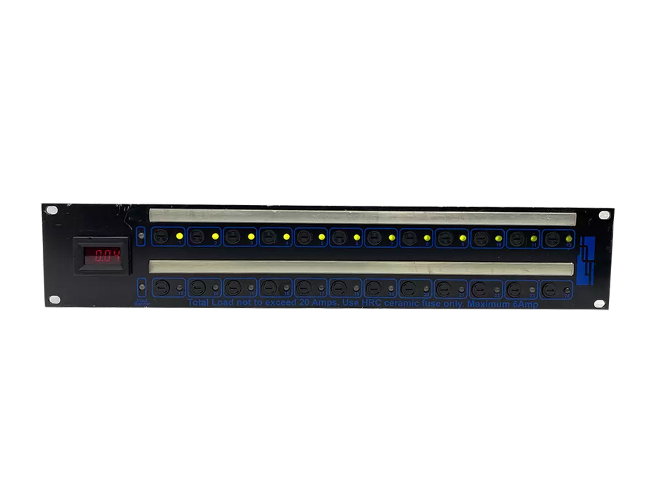 Holt Broadcast Dual I/P 24 Way Meter PDU 066703