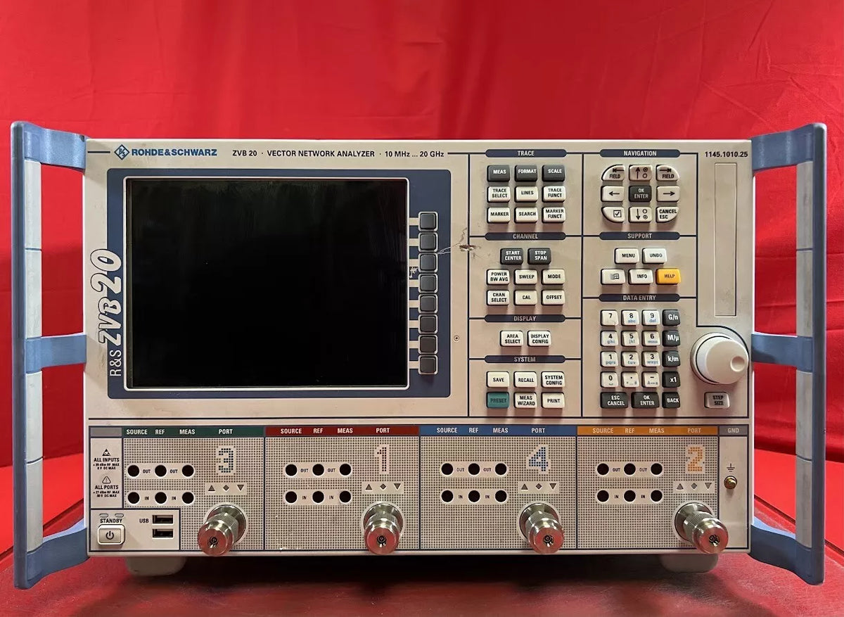 Rohde Schwarz ZVB20 4 Port 20 GHz Vector Network Analyzer 100224