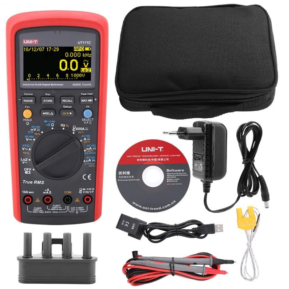 UNI-T UT171C TRMS Digital Multimeter with Square Wave and OLED