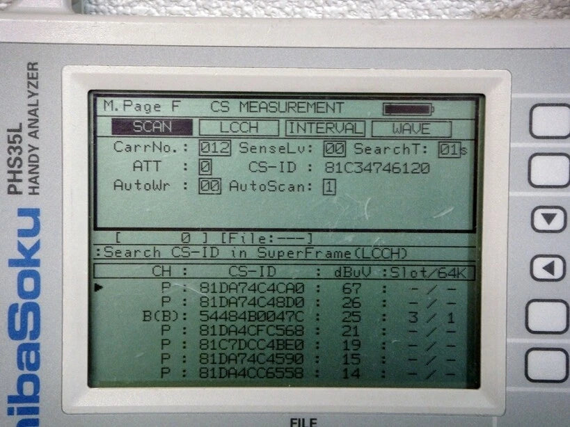 Shibasoku PHS35L /A23010,SMA-N,CF-CARD64M/ADP PHS Analyzer