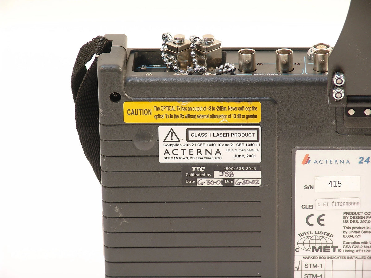 TTC Acterna JDSU testpad 2000 2416 SDH OC3 test set 1310 STM-1 optical