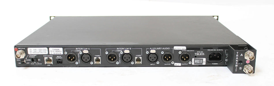 TELEX RadioCom BTR-800 518.1-535.9 / 632.1-649.9 MHz A2 Wireless Intercom Base