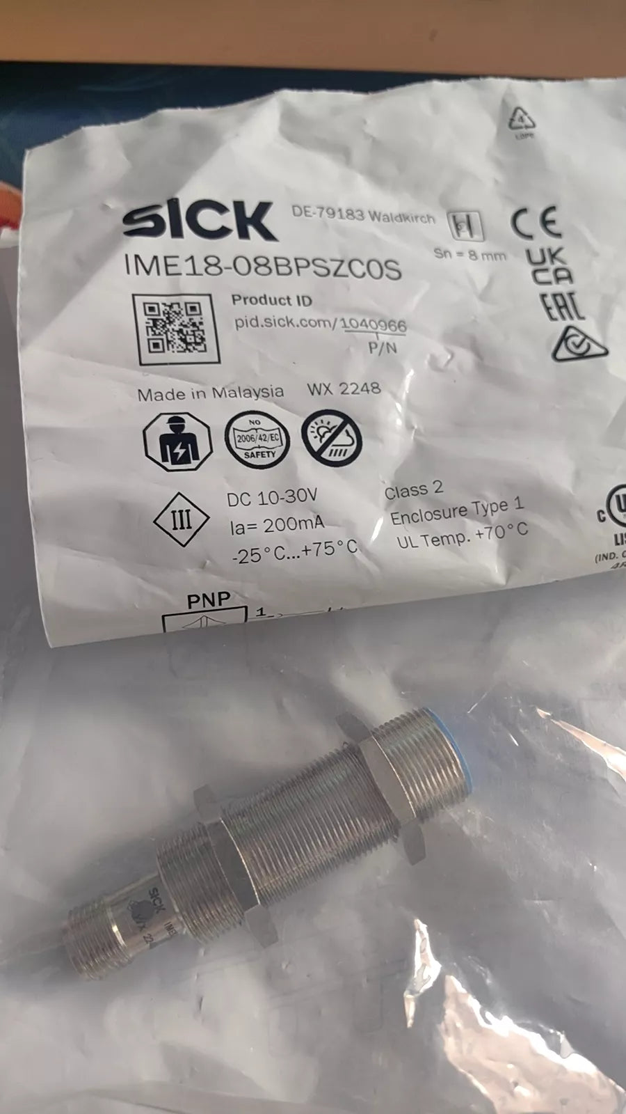 SICK IME18-08BPSZC0S Proximity Switch