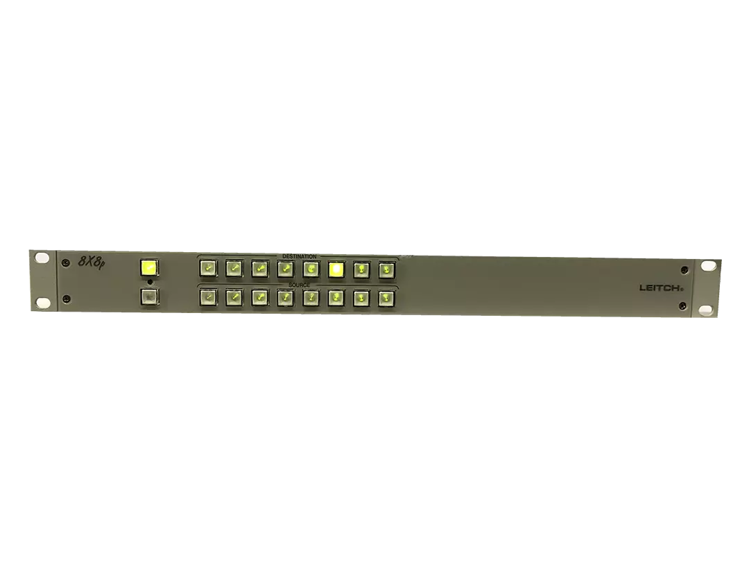 Leitch 1RU Remote 8x8 Programmable Push Button Panel