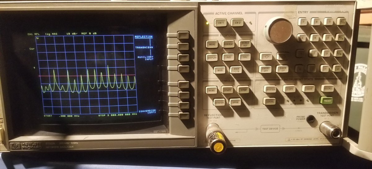 HP 8752A Vector Network Analyzer 3GHz 2 Port