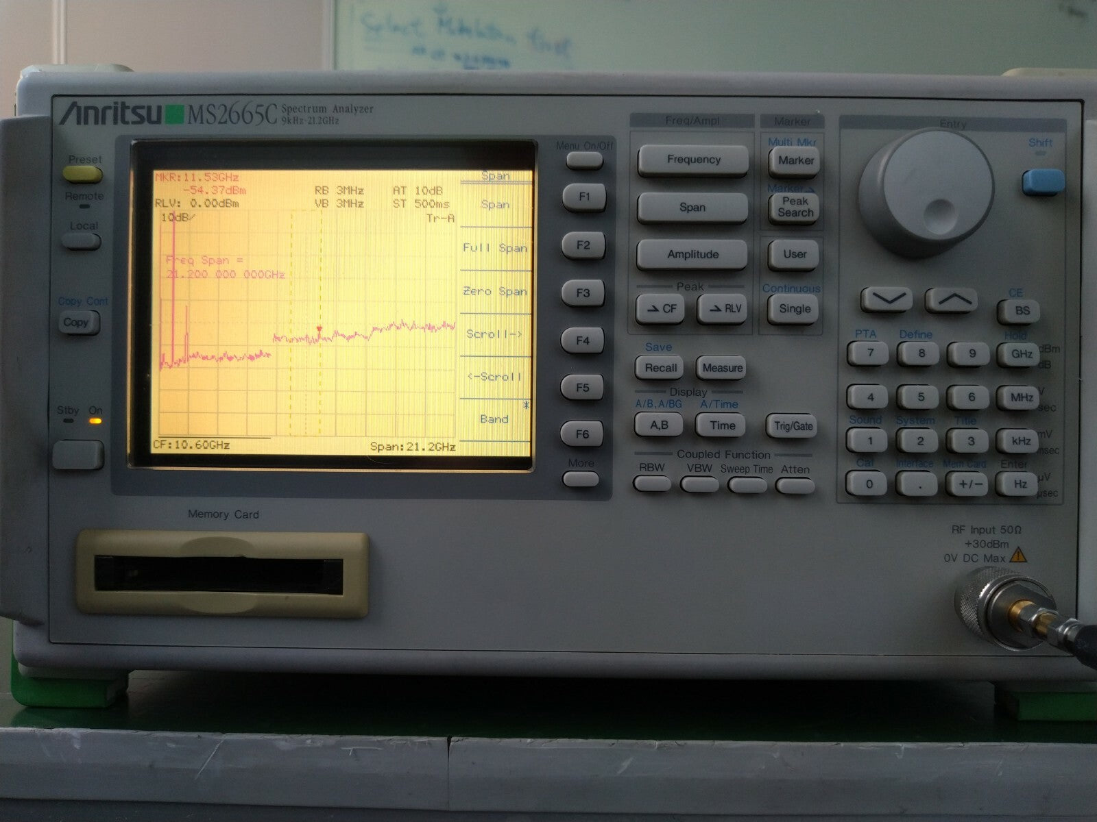 Anritsu MS2665C Spectrum Analyzer 9 kHz to 21.2GHz , very good shape - XG eqpt