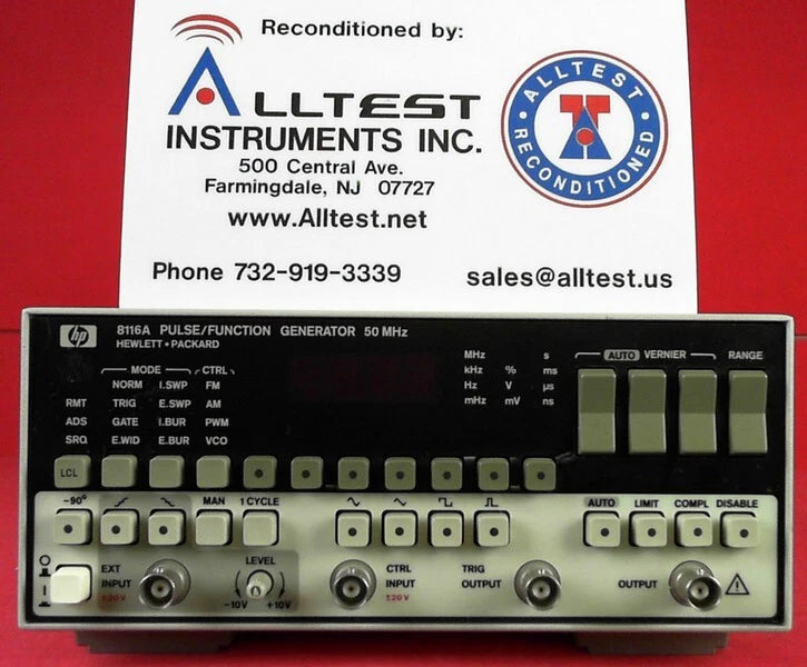 HP Agilent 8116A Pulse Function Generator 50MHz