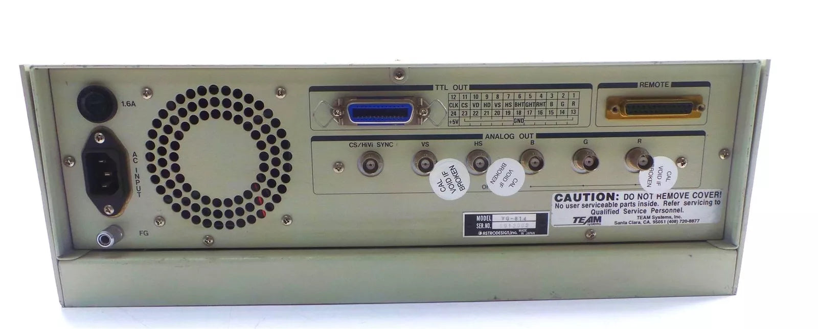 TEAM SYSTEM VG-814 Digital Video Generator
