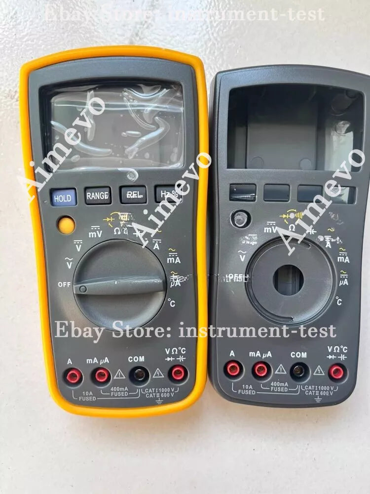 Fluke 17B+ Multimeter Front Shell, Back Shell & Button Set - Used, Excellent