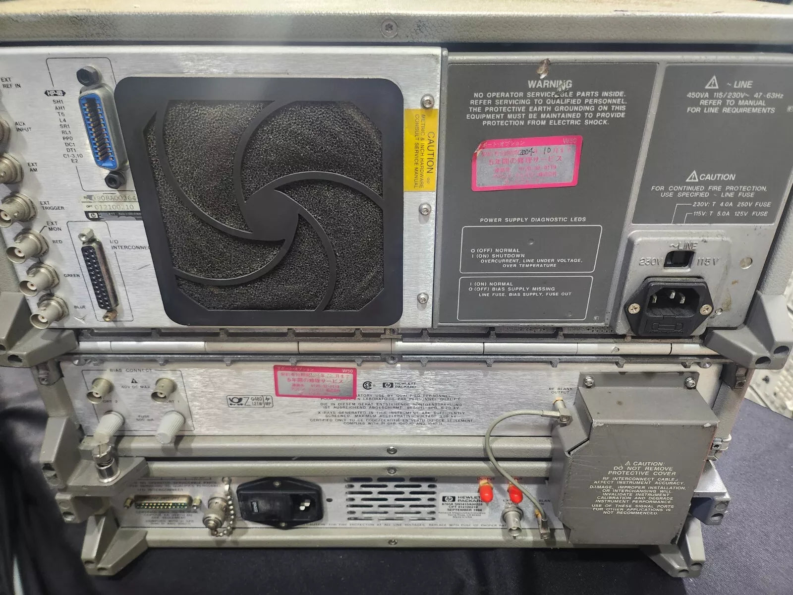 HP/Agilent 8703A 1550nm 130 MHz-20GHz Lightwave Analyzer (0354)