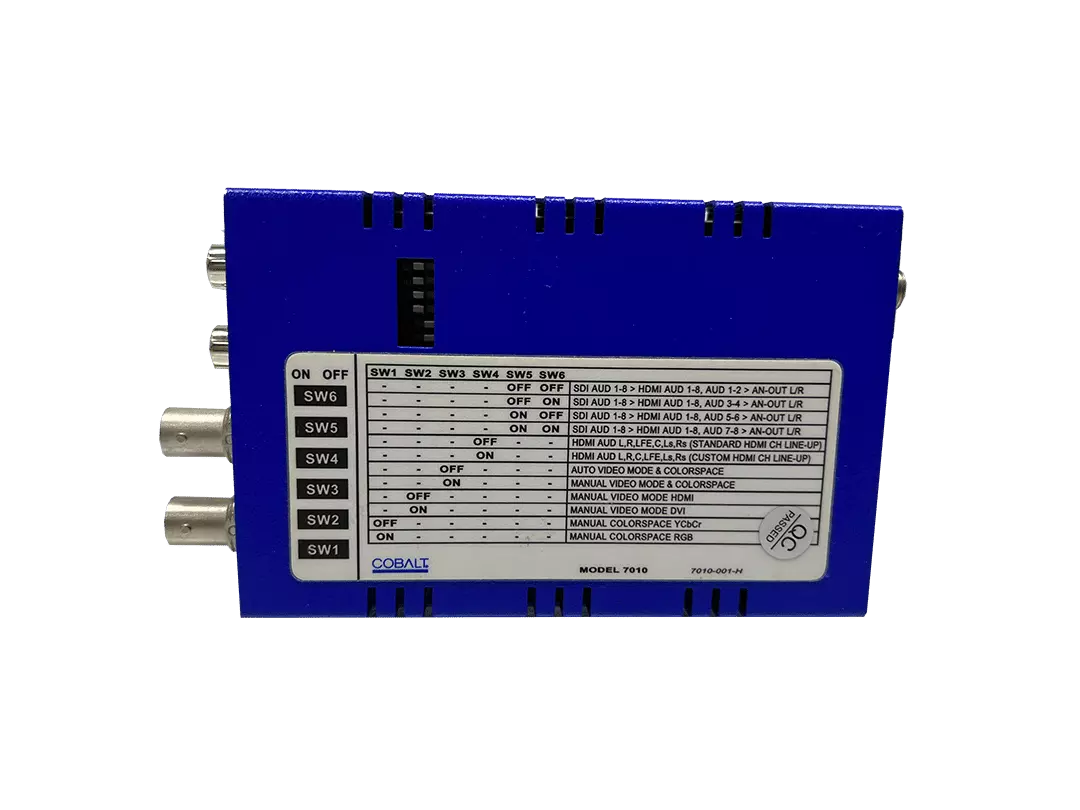 COBALT DIGITAL Blue Box BBG-S-TO-H 3G HD SD-SDI to HDMI with Audio De-Embedder