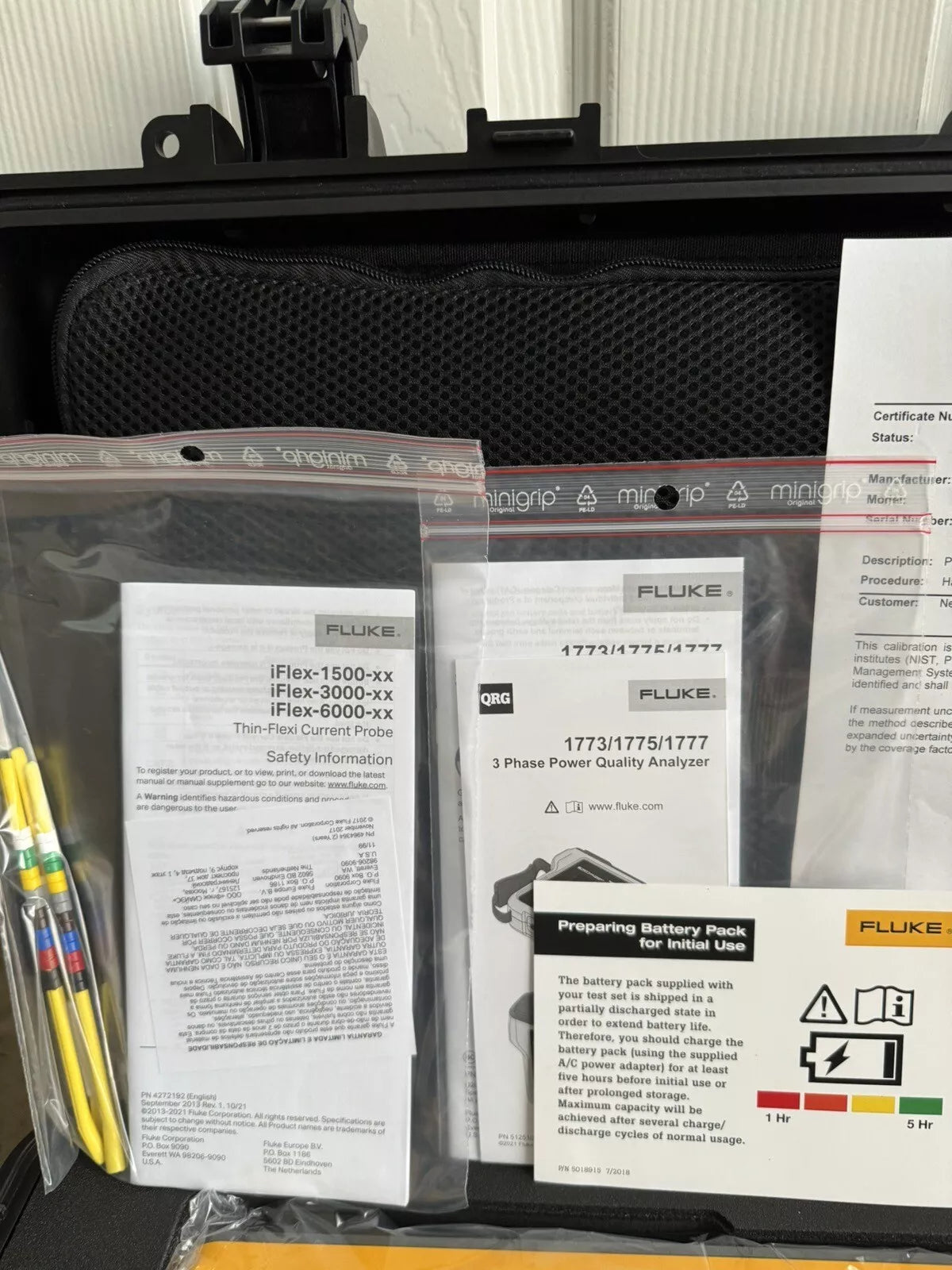 Fluke 1777 Three-Phase Power Quality Analyzer Calibrated 2025 / Factory Sealed