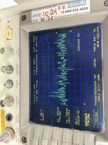 83650A OPT 8 1 Hz Res, Calibrated! 10MHz-50GHz Internal Pulse/Ext AM/FM