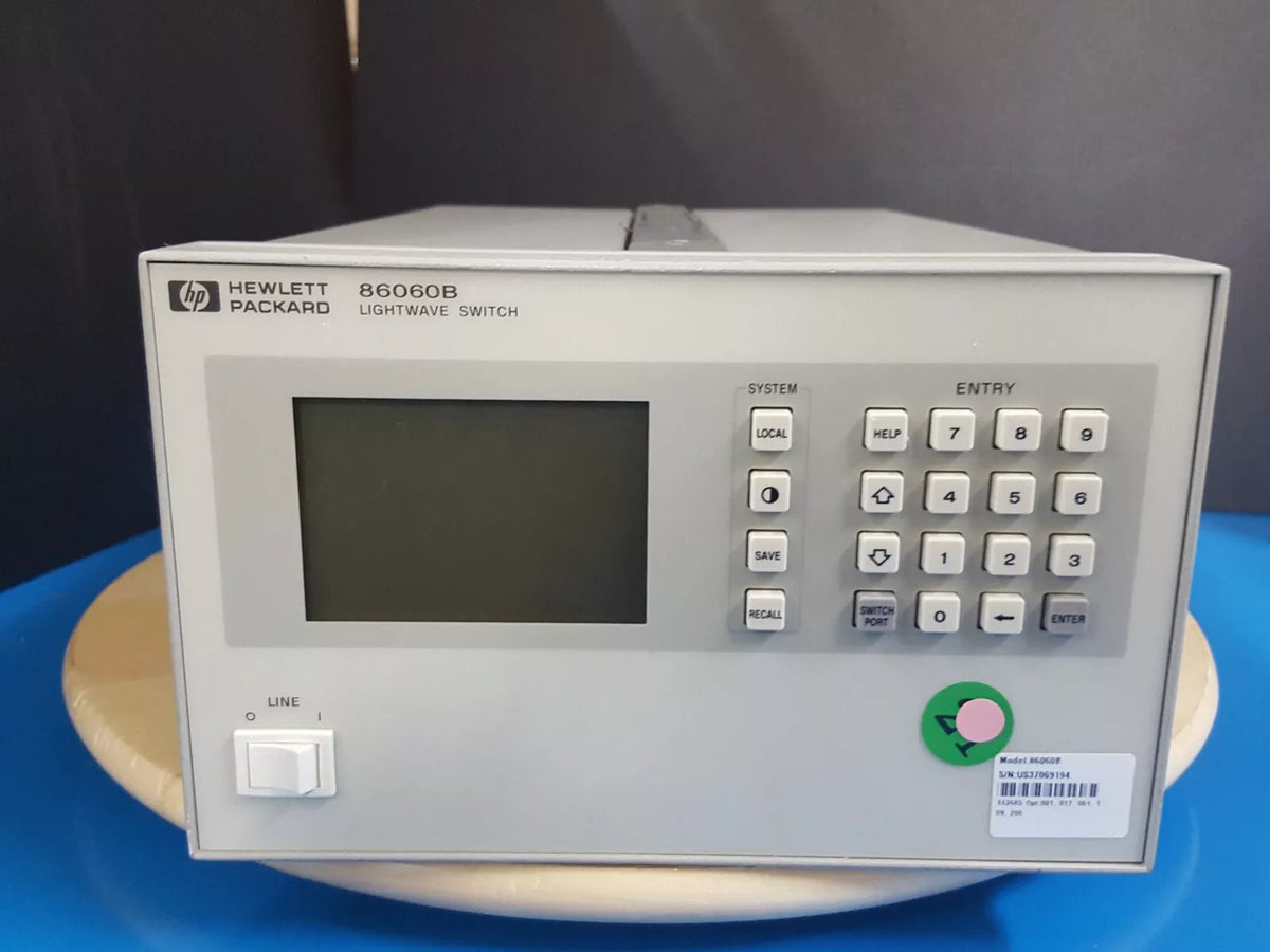 HP 86060B Lightwave Switch with Opt. 001 017 051 109 206 (9194)