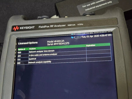 Keysight N9912A FieldFox RF Analyzer 4 GHz Opt 010 104 111 303 (1375)